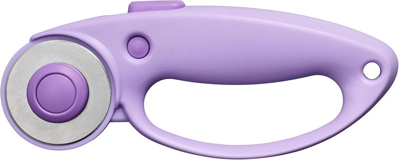 Fiskars قاطع دوار حلقي، مجموعة استكشاف ألترا ليلك، شفرة فولاذية مصقولة بدقة للأقمشة، اللباد والفينيل، 45 مم - Image 2